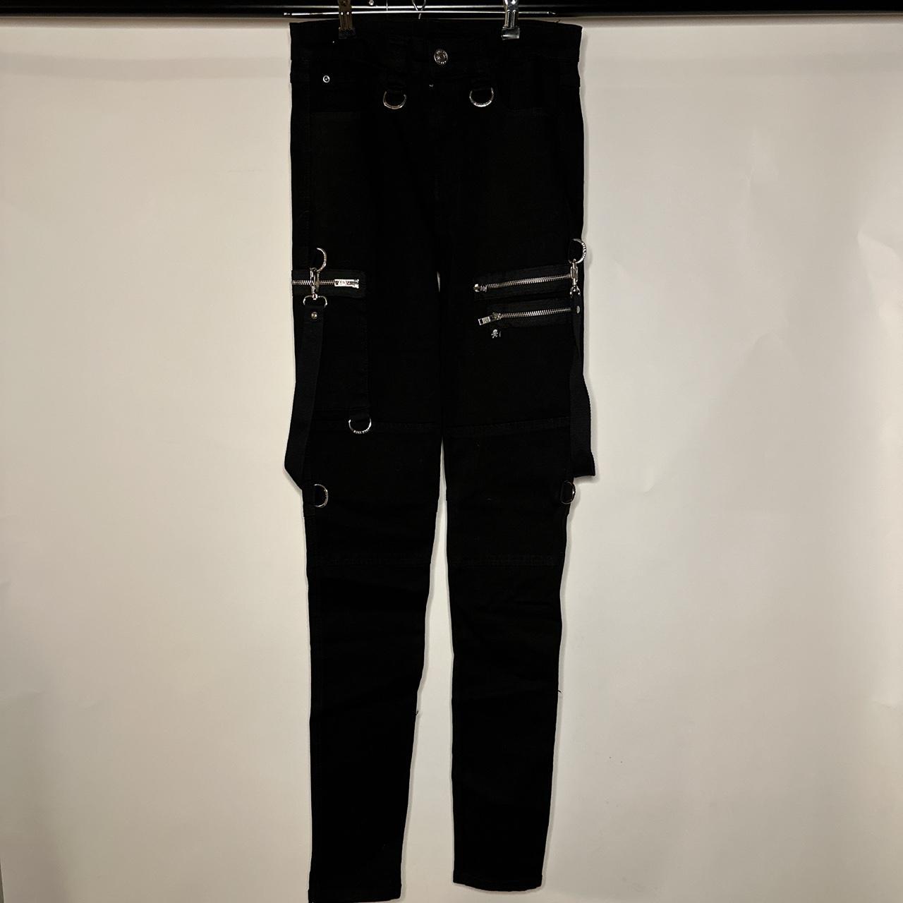 Royal Bones By Tripp Black Strap Skinny Jeans