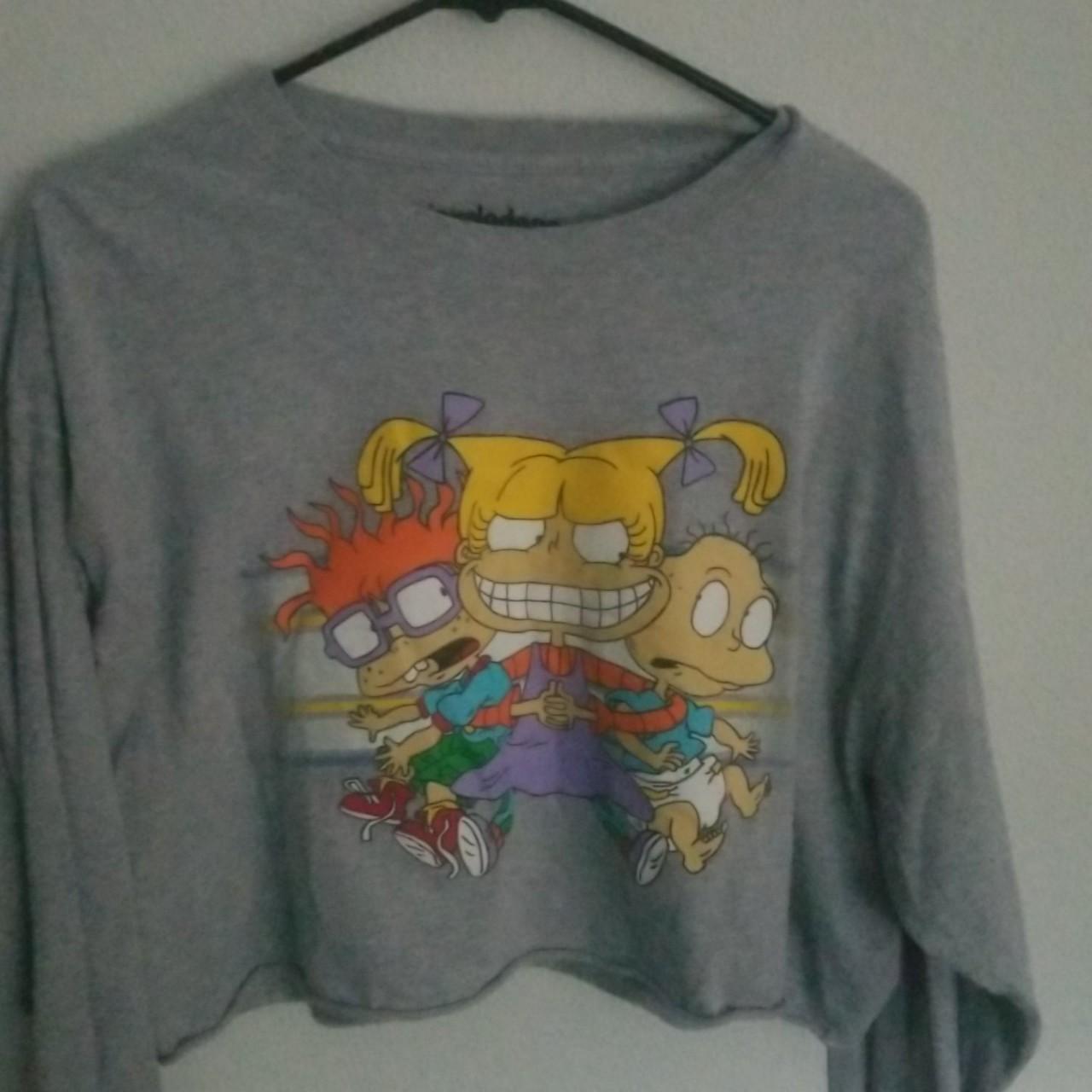 rugrats long sleeve crop top