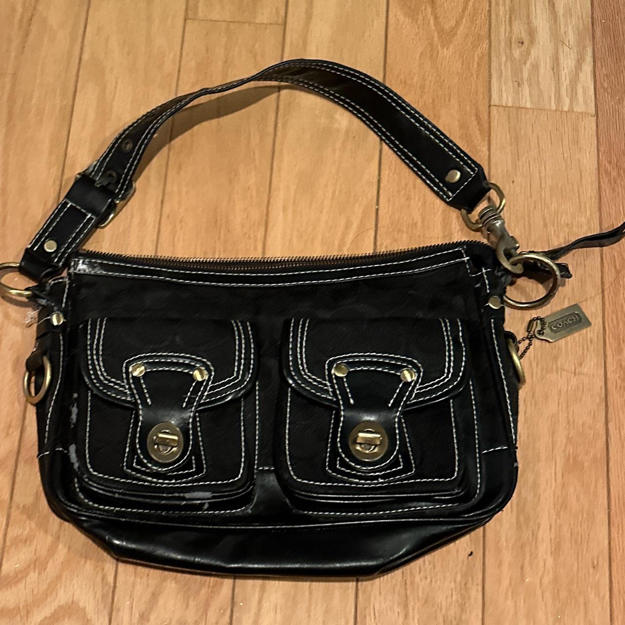 Coach Pebbled Leather Quinn Crossbody/shoulder Bag - Depop