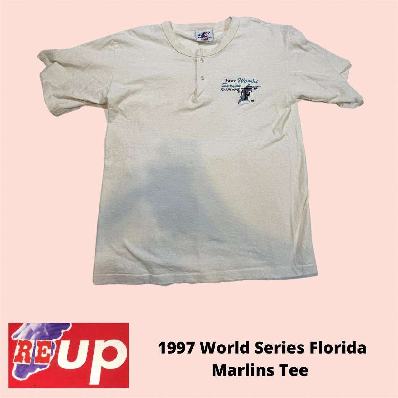 Florida marlins 1997 World Series Vintage Tee Fits - Depop