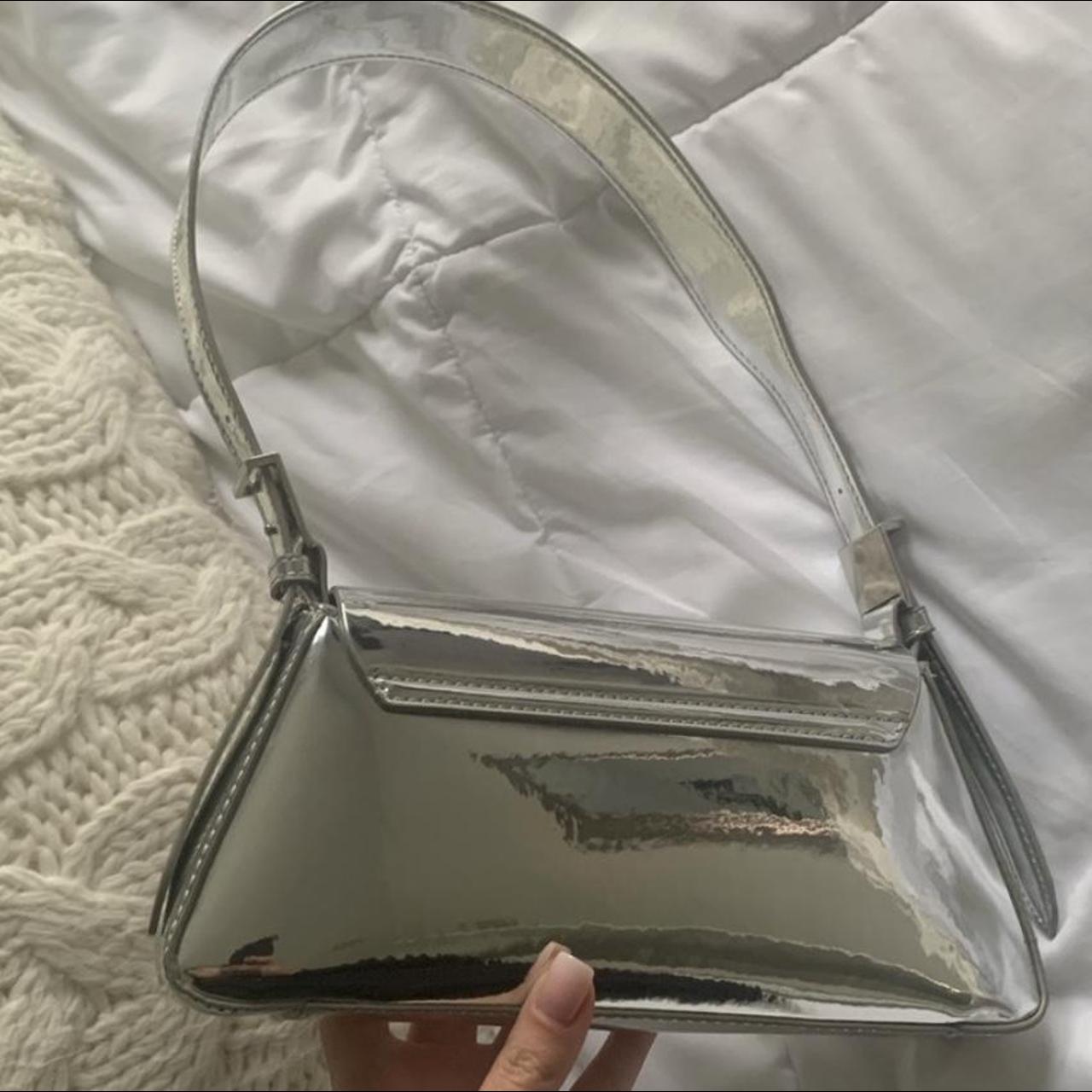 Zara Women's Silver Bag | Depop