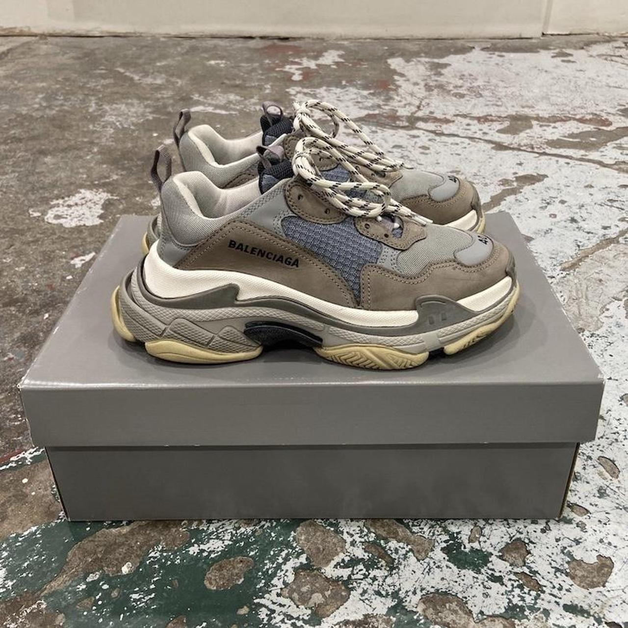 mens grey balenciaga sneakers