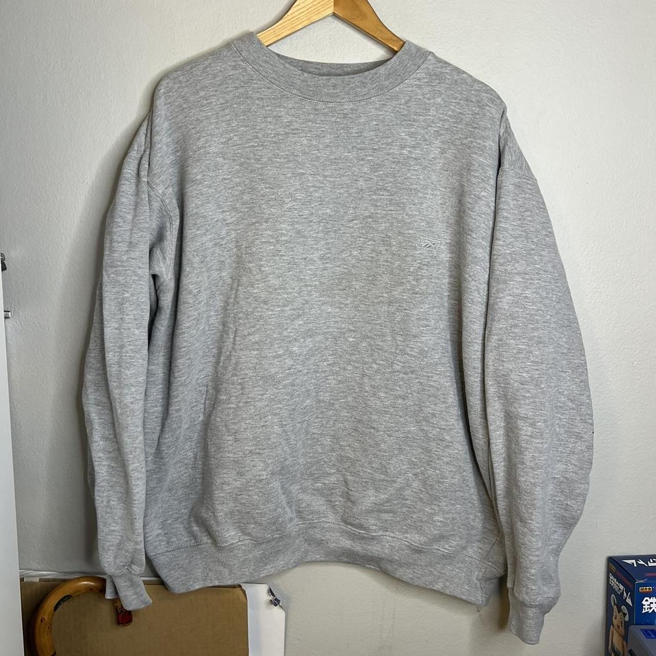 Reebok vintage sweatshirt clearance mens silver