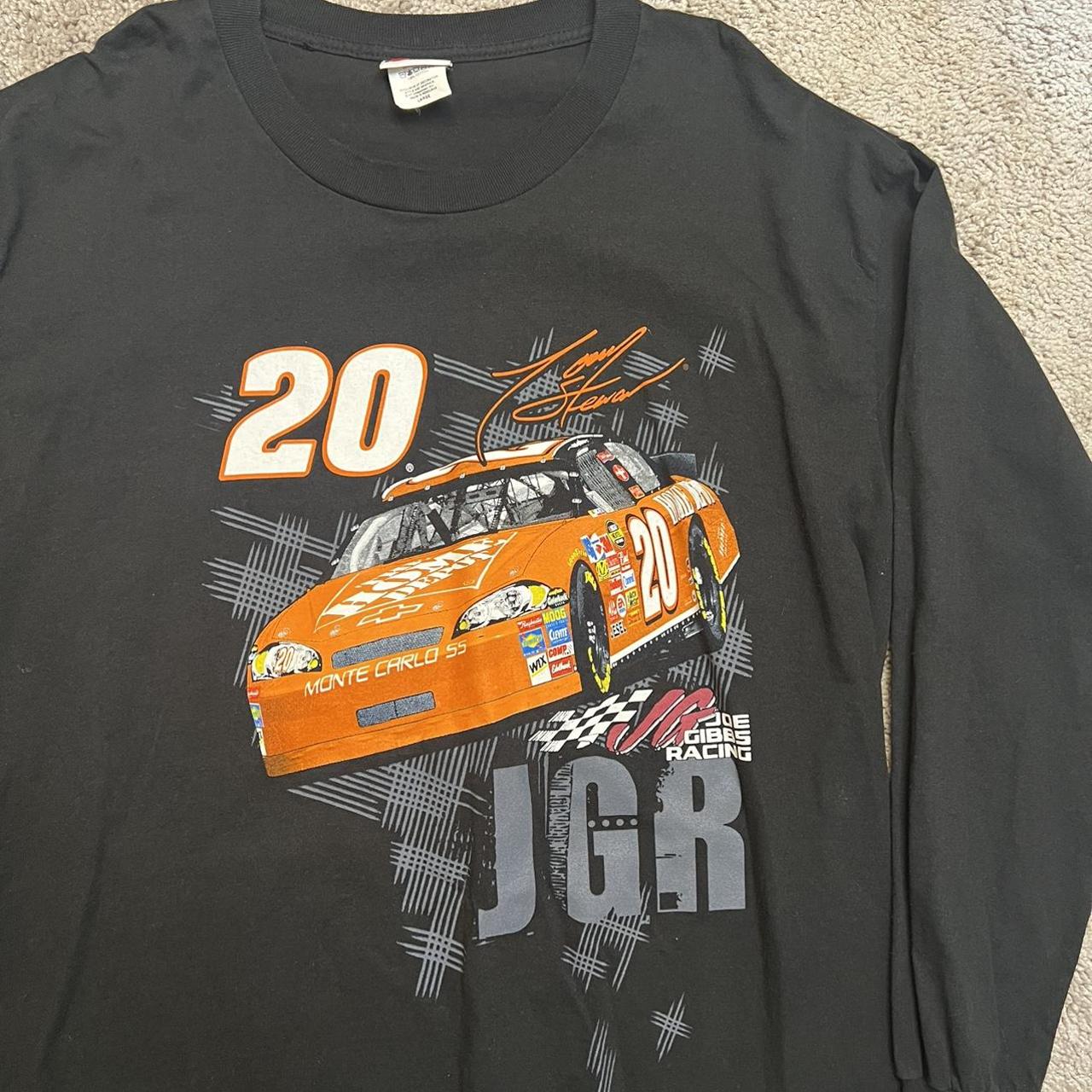 y2k nascar tony Stewart longsleeve tshirt size L.... - Depop