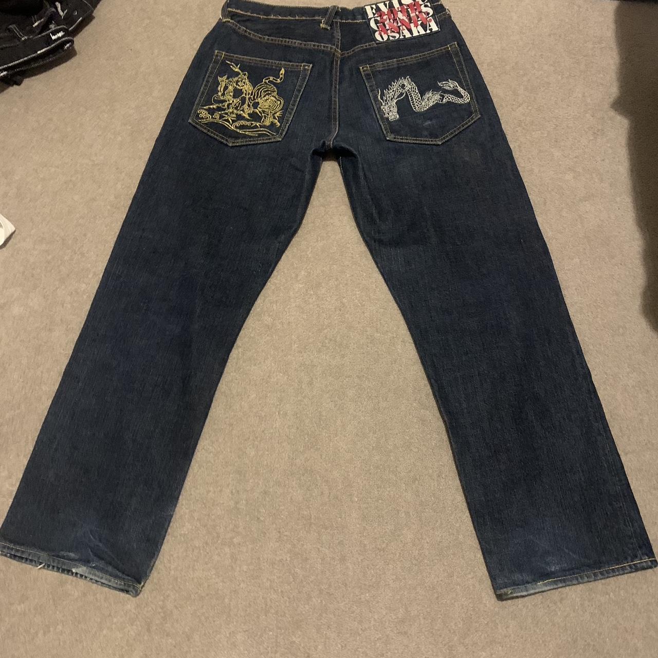 Authentic 20th anniversary Evisu Jeans 32 waist... - Depop