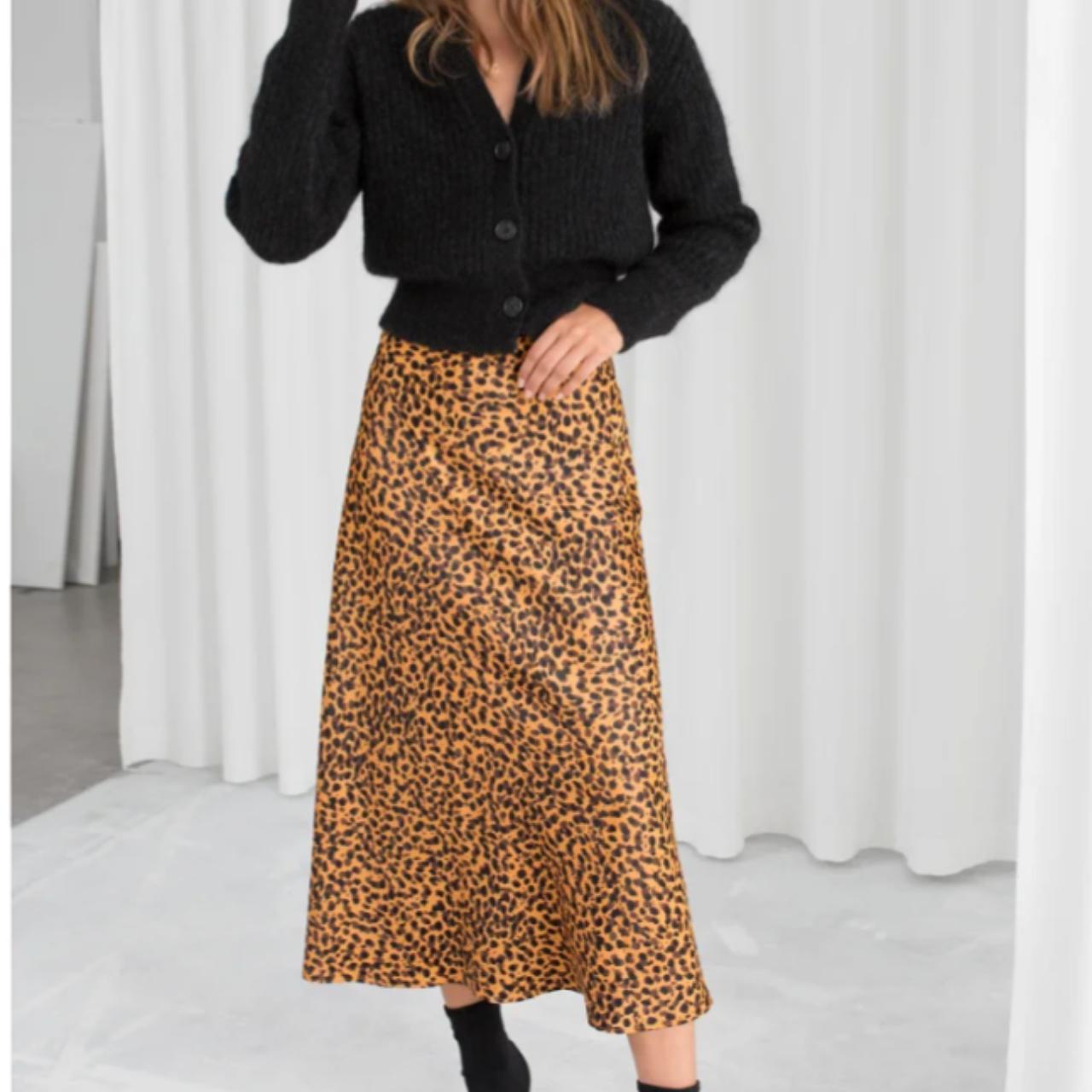 Leopard midi skirt 2024 & other stories