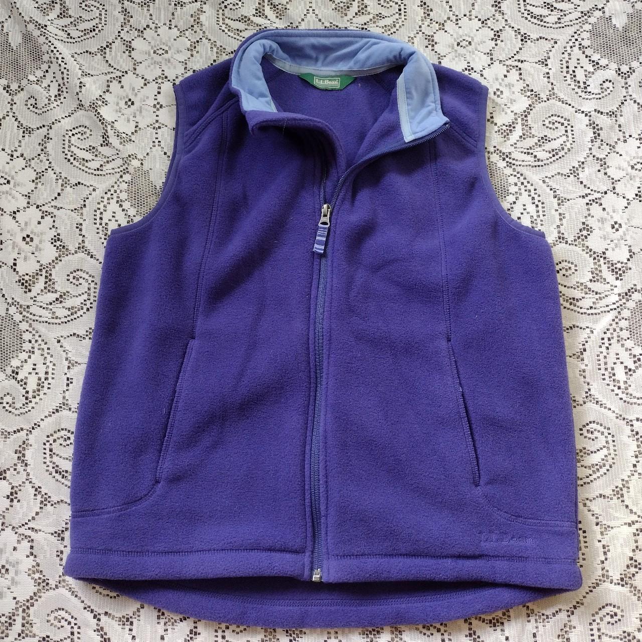 Indigo fleece zip up jacket Brand: L.L.Bean No size - Depop