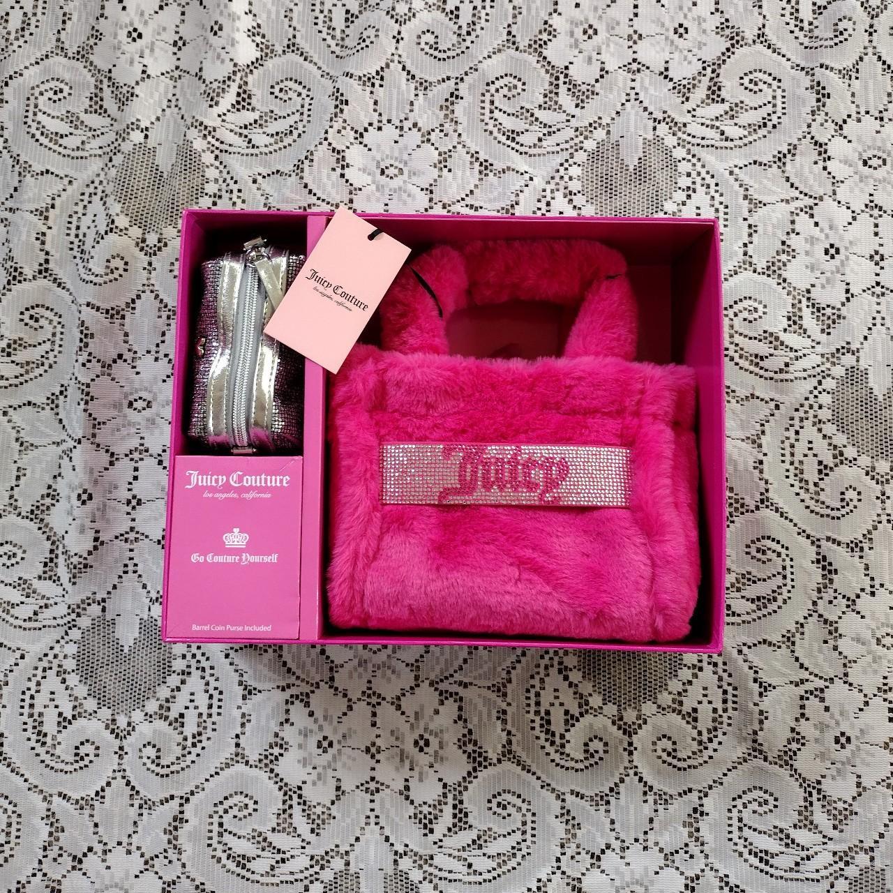 Juicy Couture free love hot pink mini tote and Depop