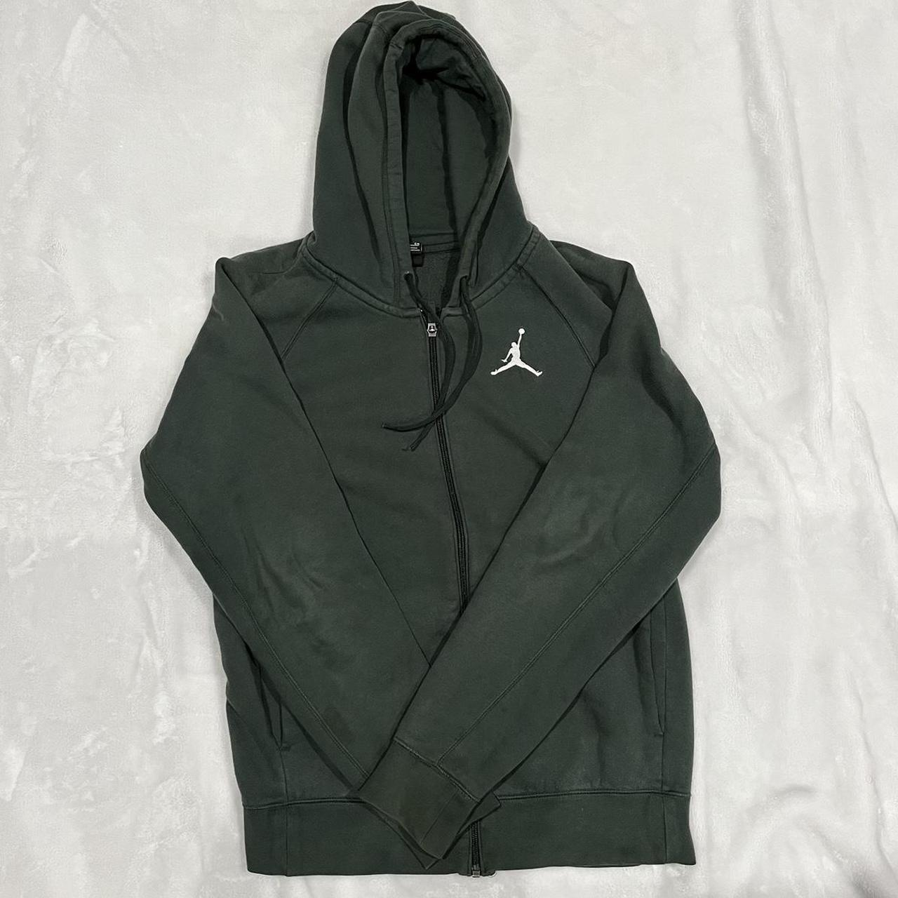 Green Jordan jacket with hoodie Jordan Nike... Depop