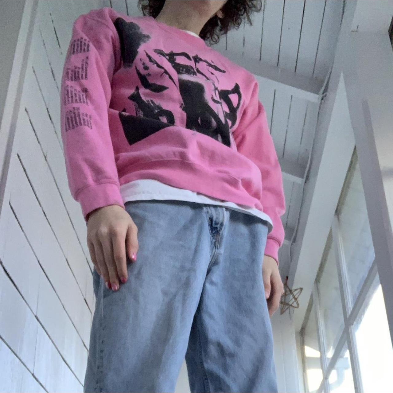 Thank u next hot sale pink sweatshirt