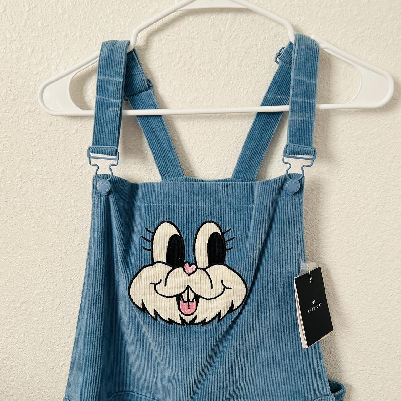 Lazy oaf blue bunny overalls popular