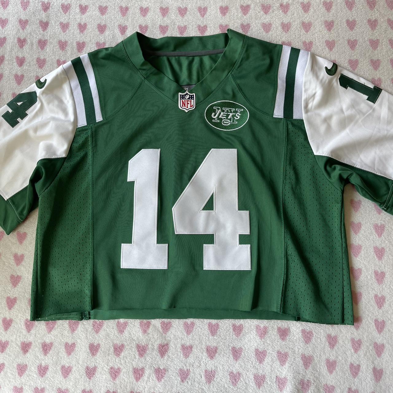 Nike Women's Crop top - Green - S – Nike NFL NY Jets cropped jersey Size …
