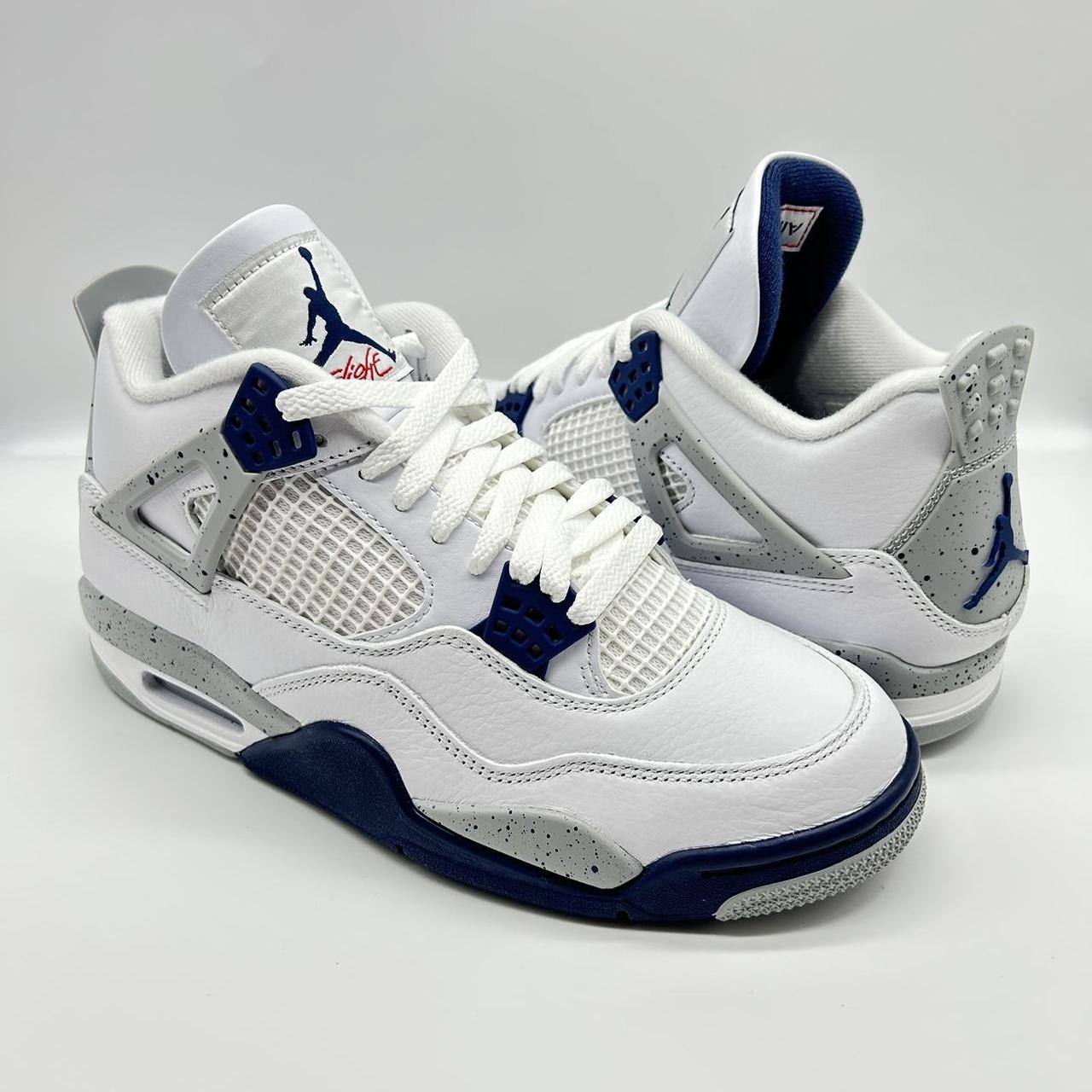 Air Jordan 4 Midnight Navy , Brand New In Original... - Depop