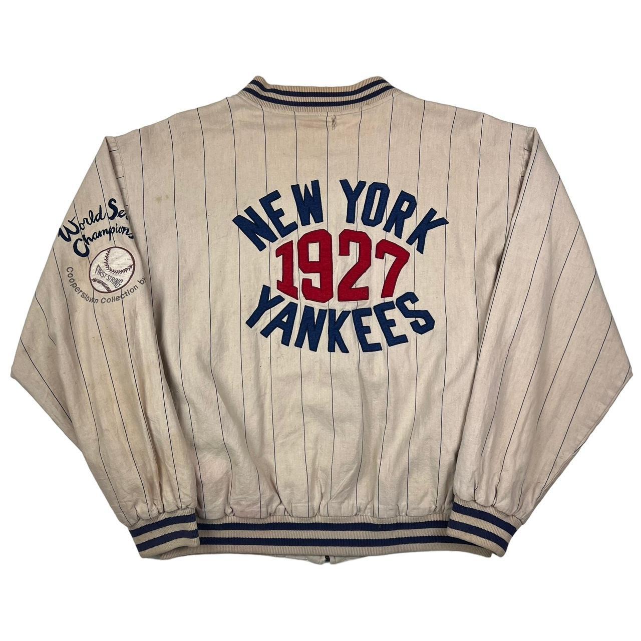 VTG Mirage New York Yankees 1927 World store Series Reversible Jacket Men's LARGE