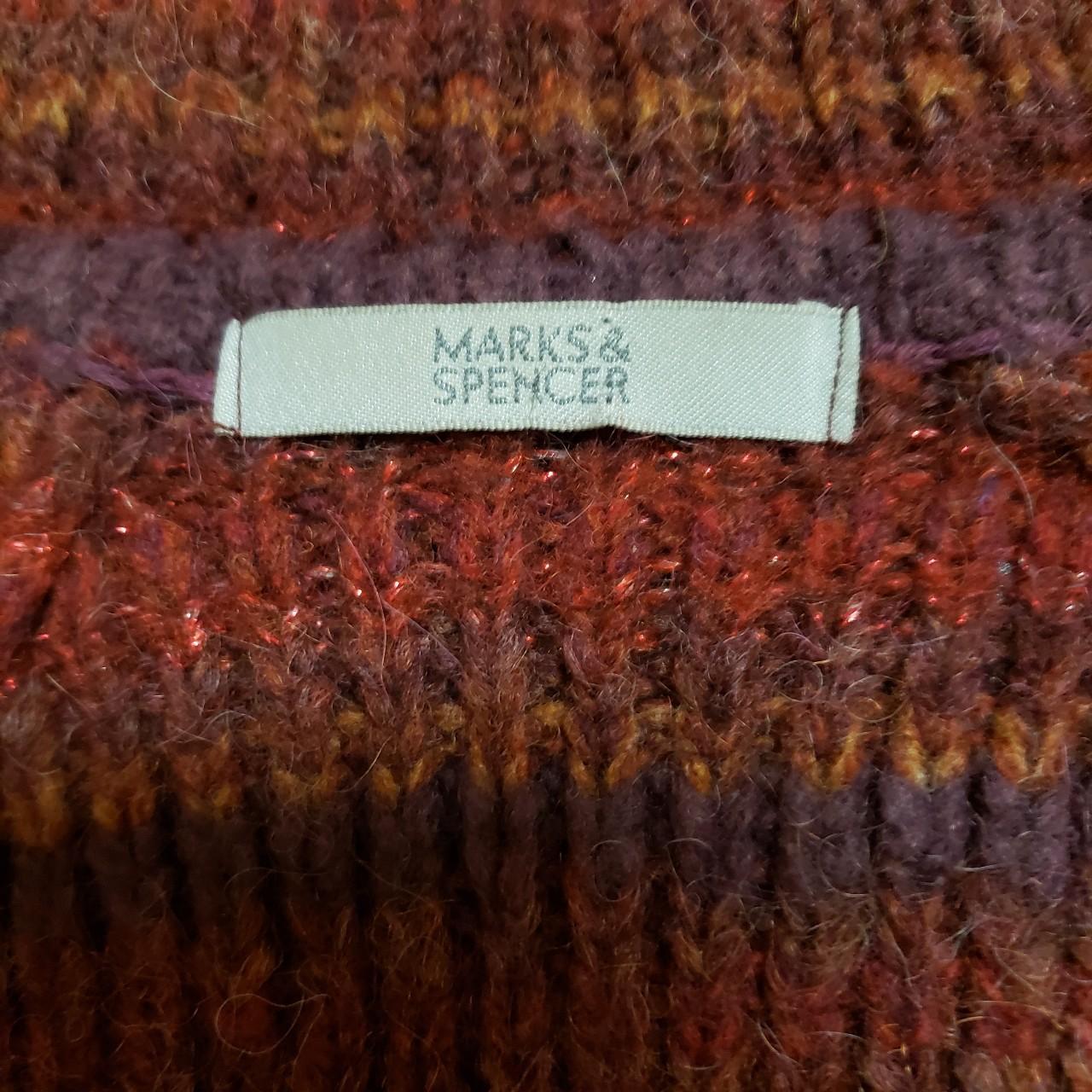 Marks & Spencer Women's Red and Purple Cardigan (3)