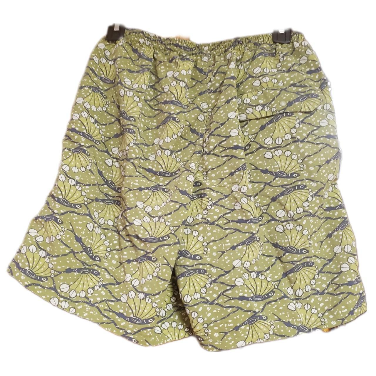 Boho Festival Patagonia Swim Trunks These green... - Depop