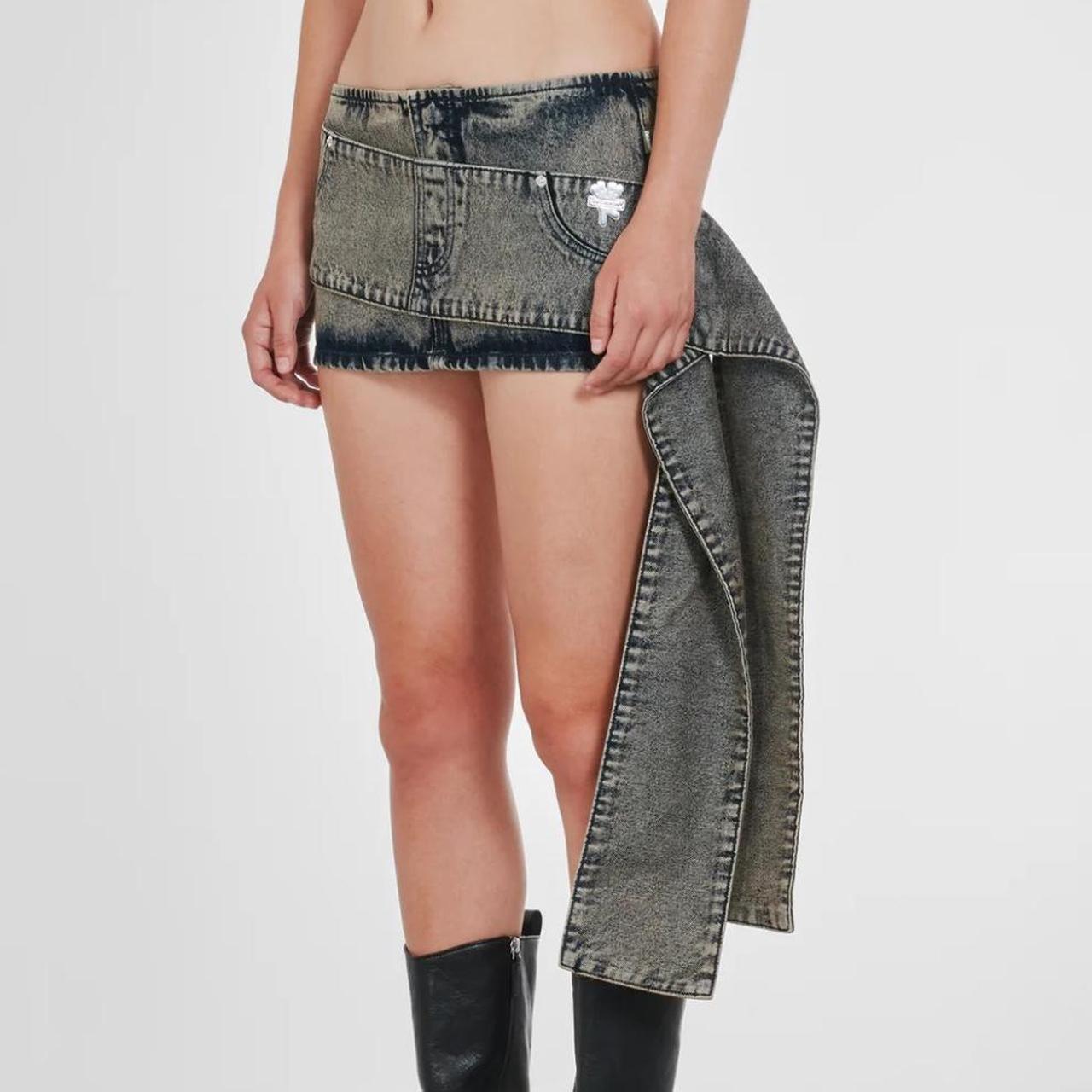 HEAVEN by Marc Jacobs sash belt mini denim skirt. So | Depop