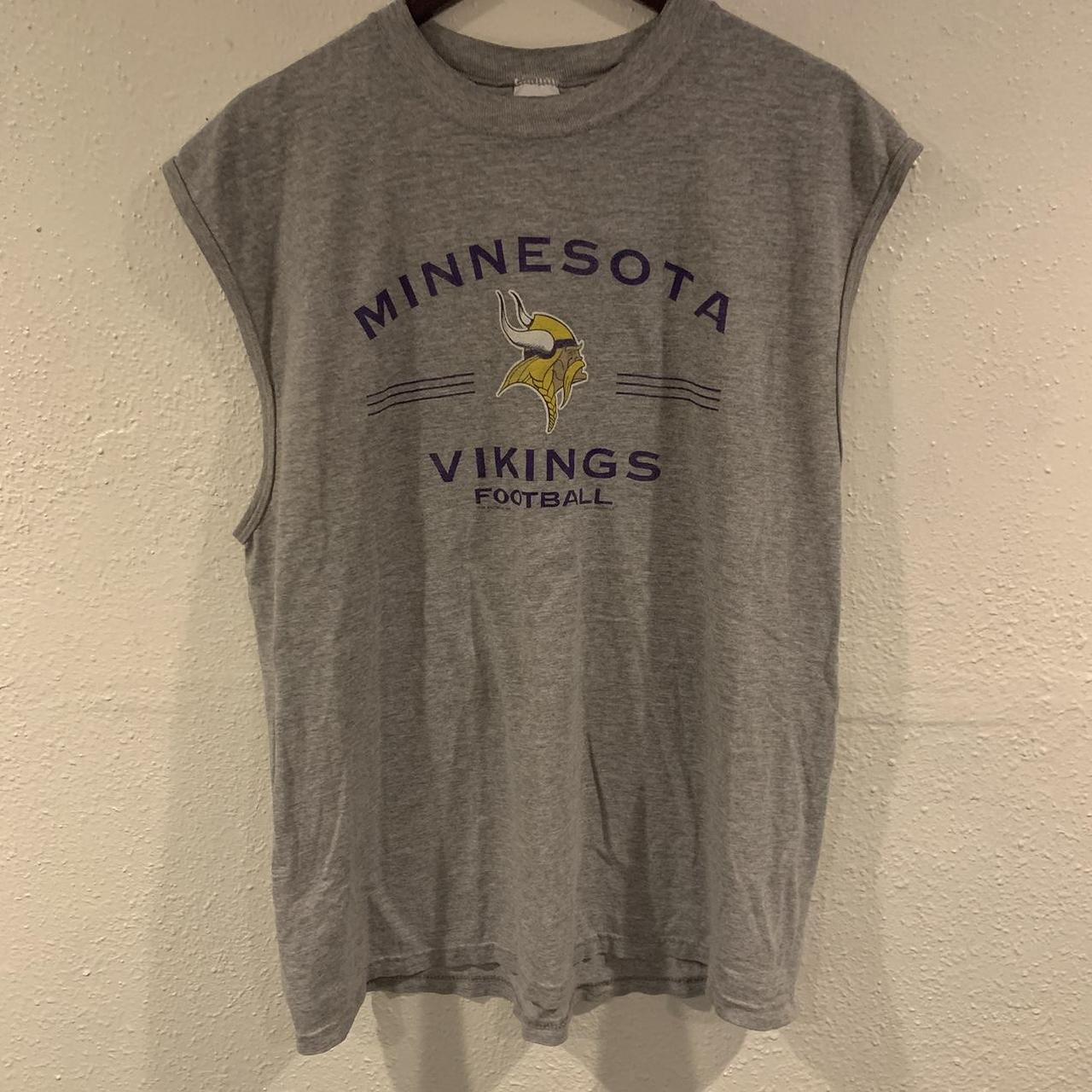 NEW Minnesota Vikings NFL Tank Top Gray, Purple, - Depop