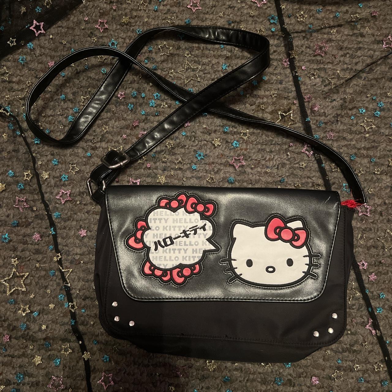 Hello Kitty Purse Mini Sequin Black Aesthetic Y2K - Walmart.com