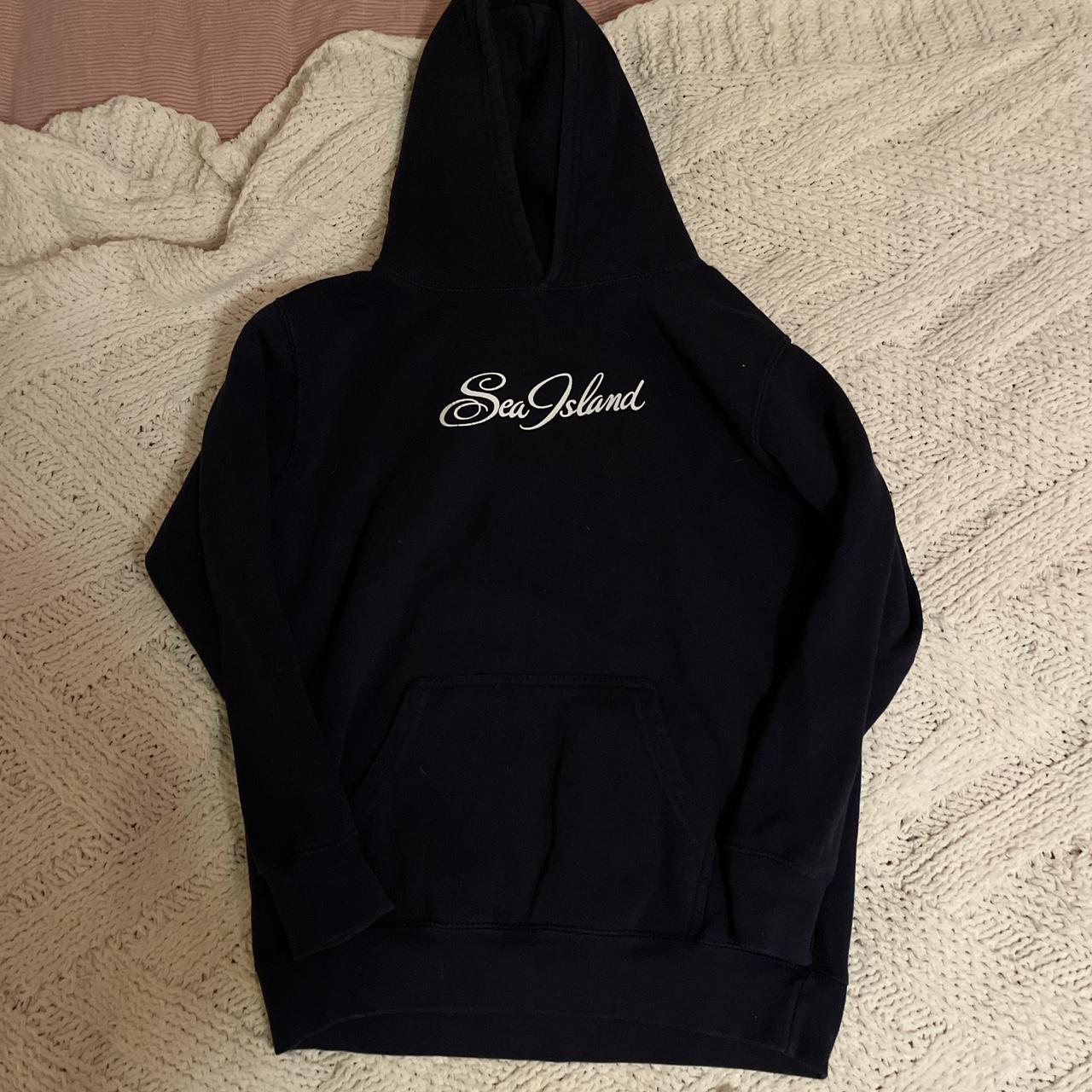 Navy blue hoodie Sleeves are kinda small Tagged... - Depop