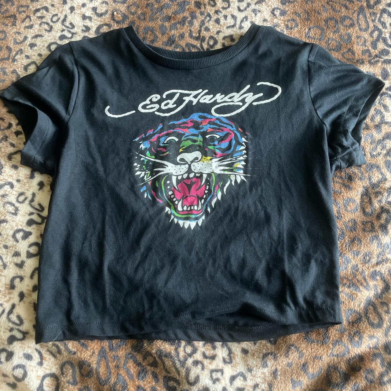 ED HARDY BRAND NEW W/OUT TAGS CROPPED TEE💋 Size - Depop