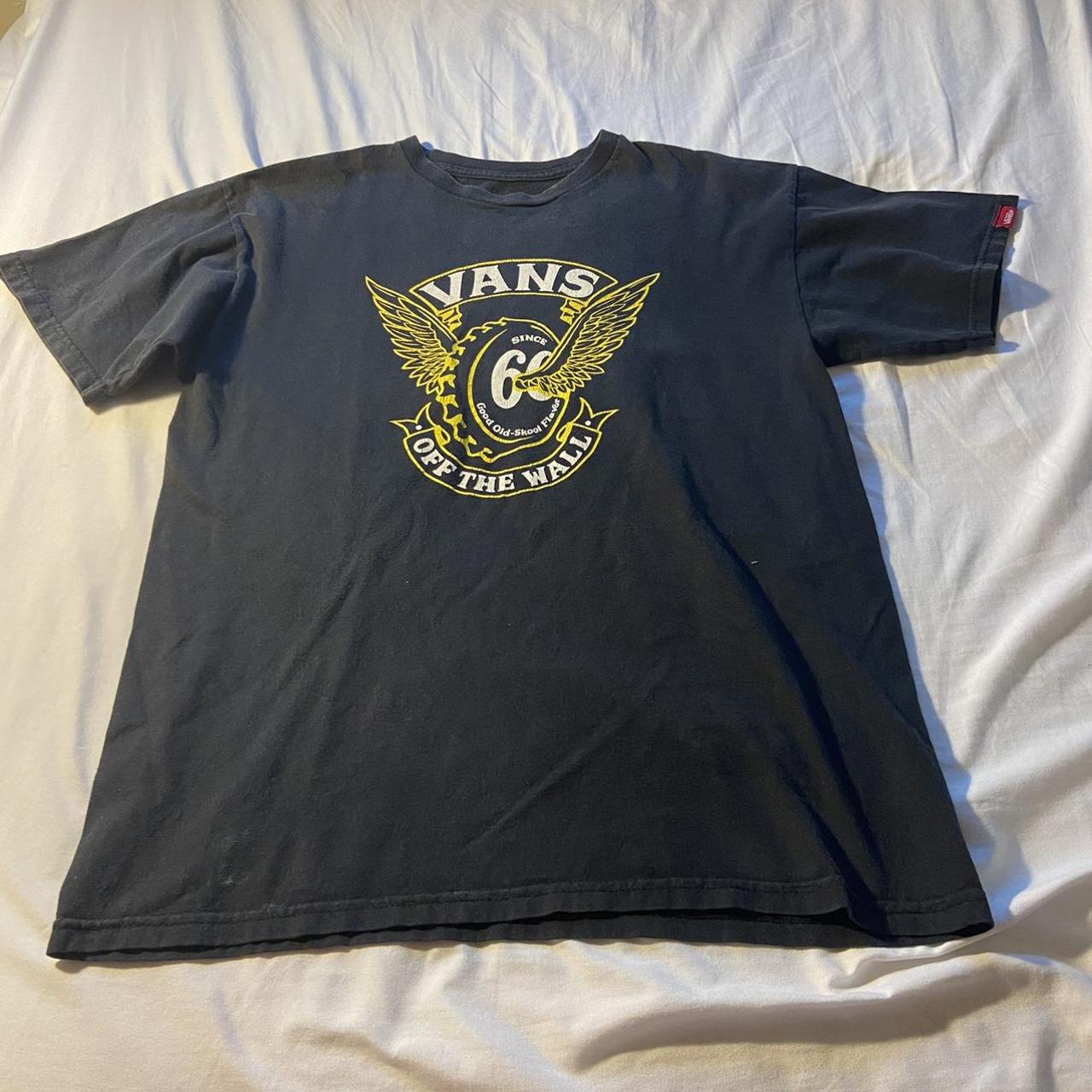 Vintage mens t shirt , vans brand , size medium - Depop