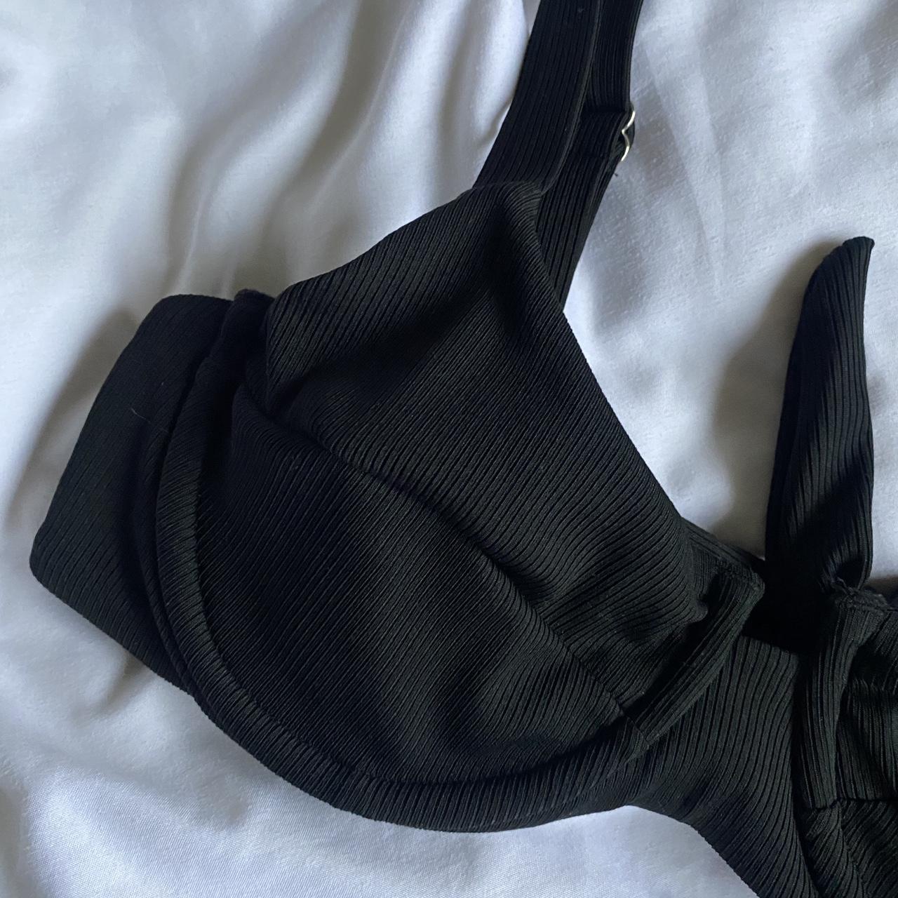 SHEIN Women's Black Bikini-and-tankini-tops | Depop