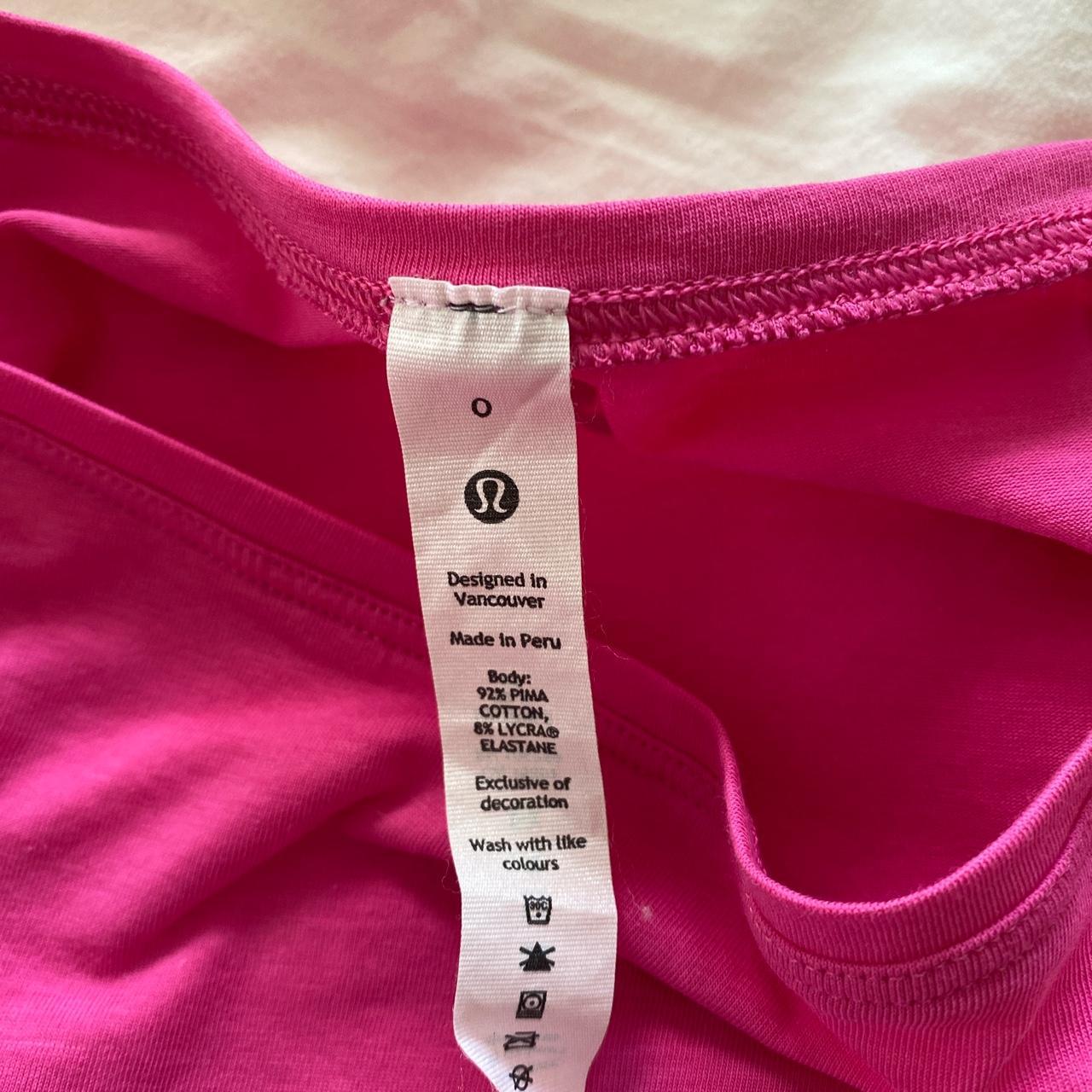 Never worn hot pink Lululemon top. 🩷🩷 The sleeves... - Depop
