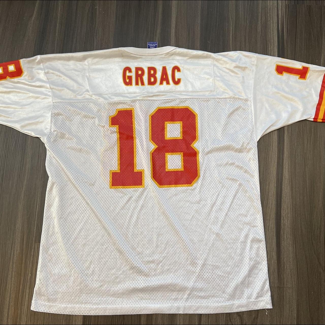 VTG ELVIS GRBAC JERSEY 1990s Kansas City Chiefs... - Depop