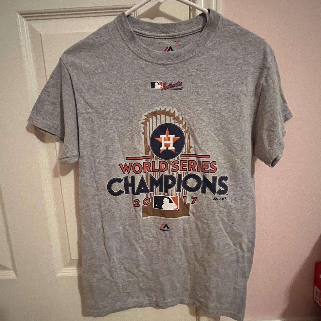 Black Astros 2017 World Series Champions shirt from - Depop