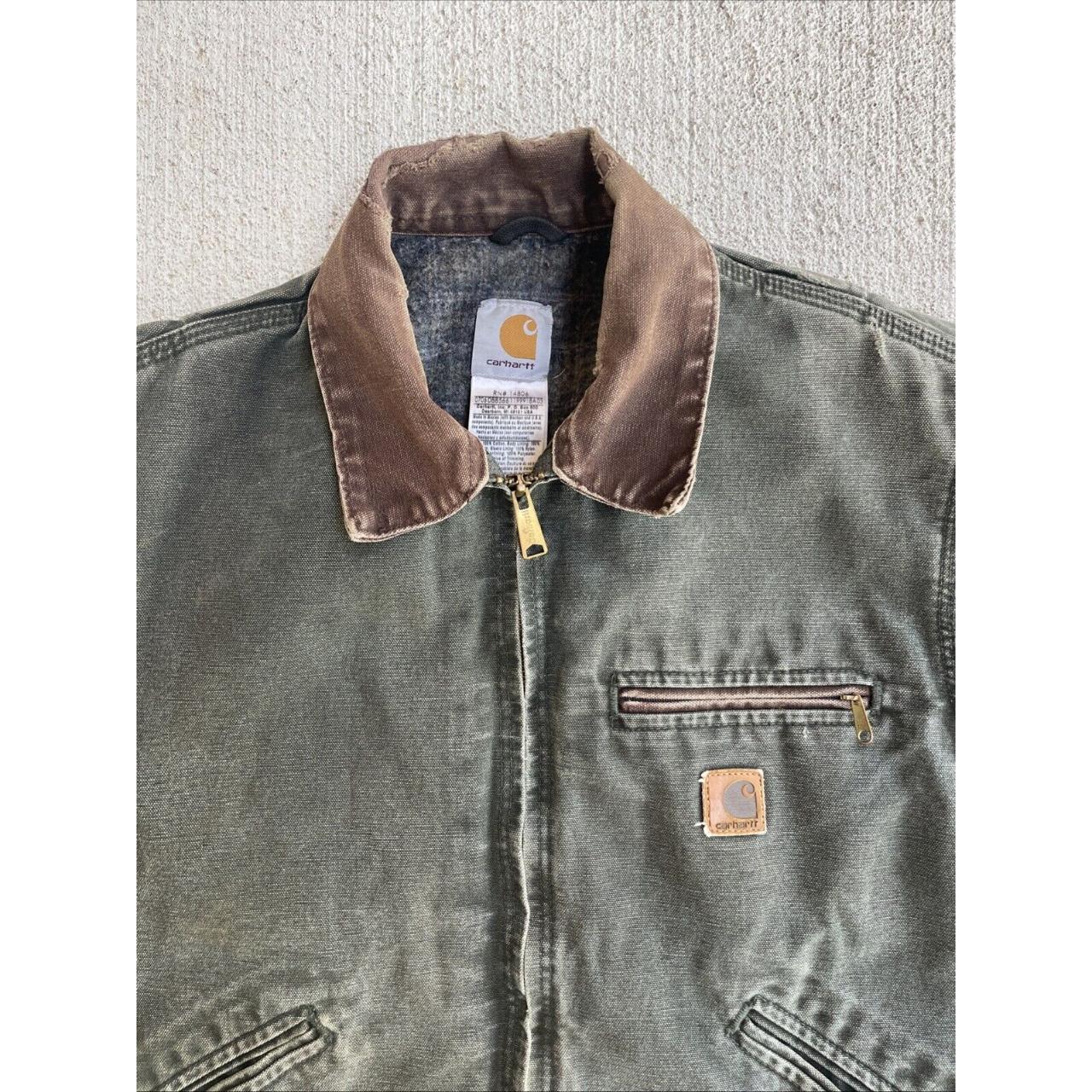 Rare Carhartt Detroit Jacket Medium J97 Moss Green - Depop