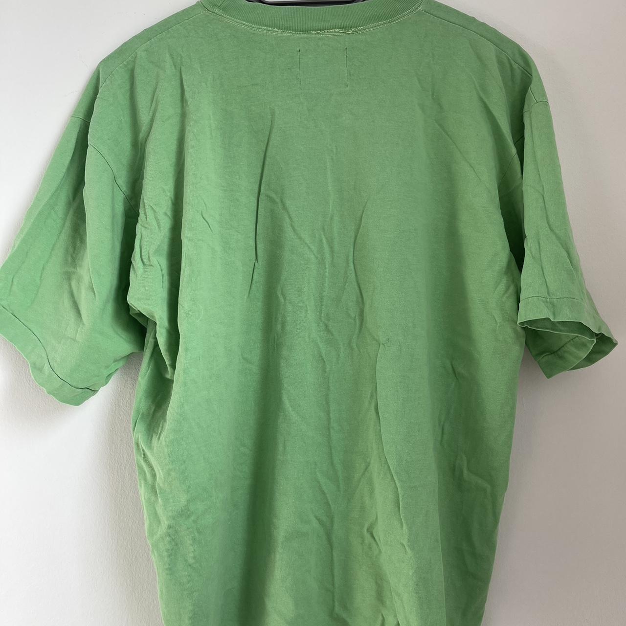 Gallery Dept green oversized T-shirt sz S vintage... - Depop