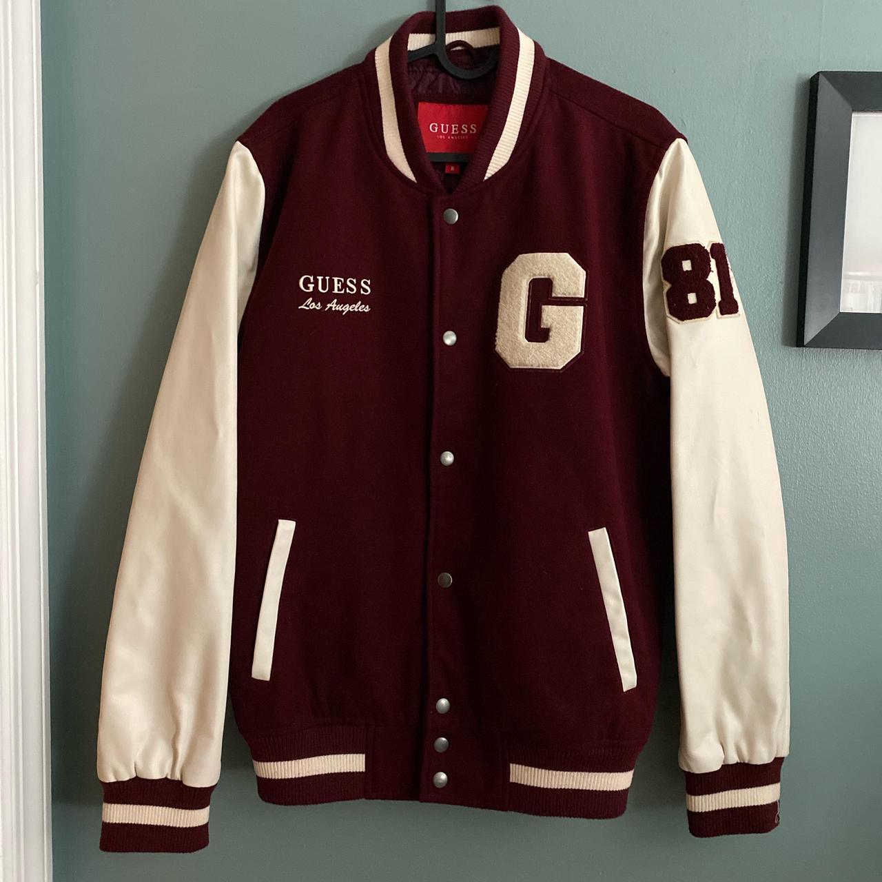 Guess Varsity Jacket, -leather sleeve , -81 and G...