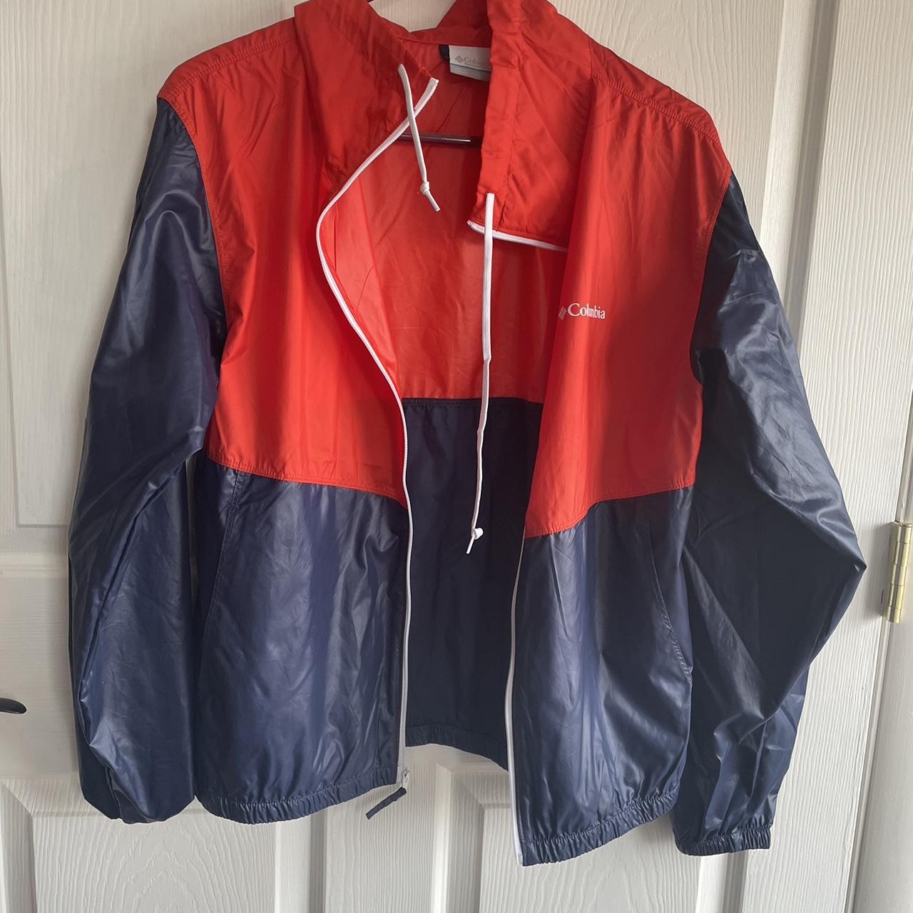 Women's Orange and Blue Jacket | Depop