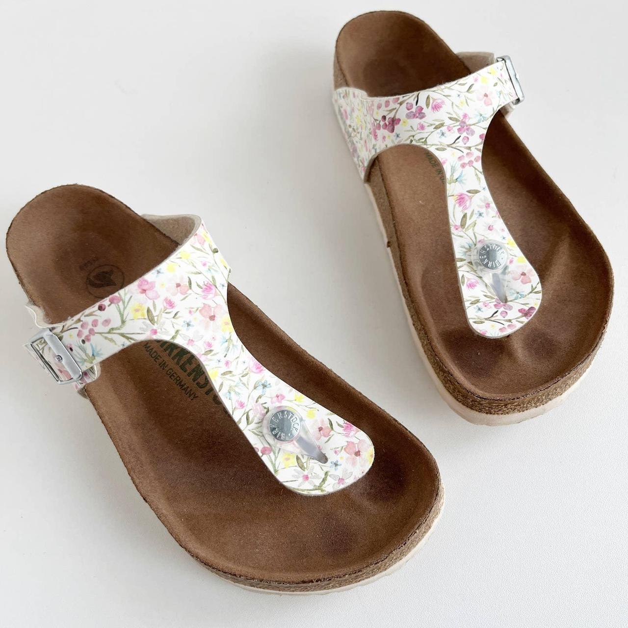 White store floral birkenstock