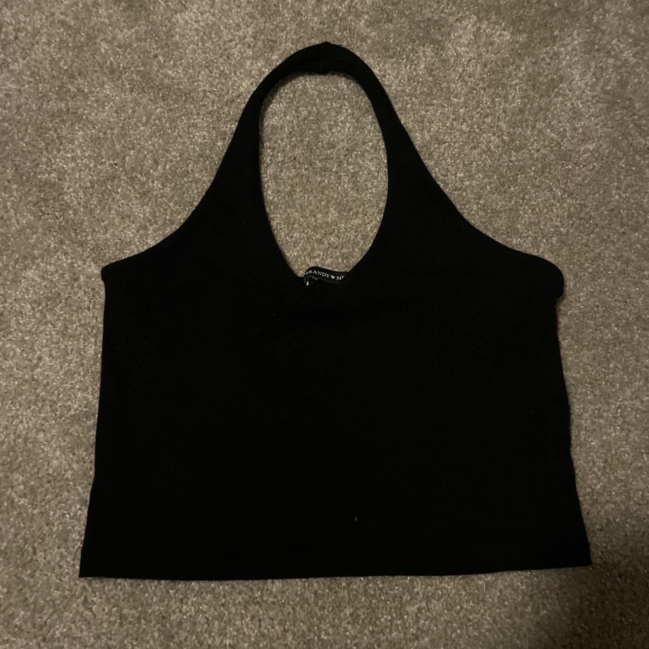 Brandy melville black halter top - Depop