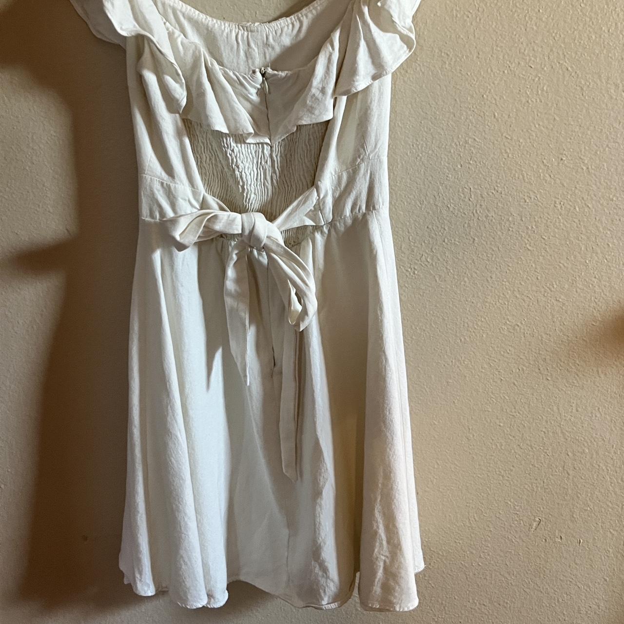 Zara Women's White Dress | Depop