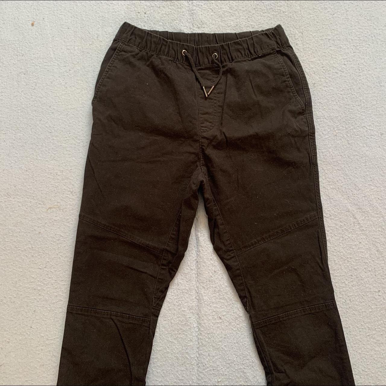 Black Cargo Joggers - H&M cotton trousers -... - Depop