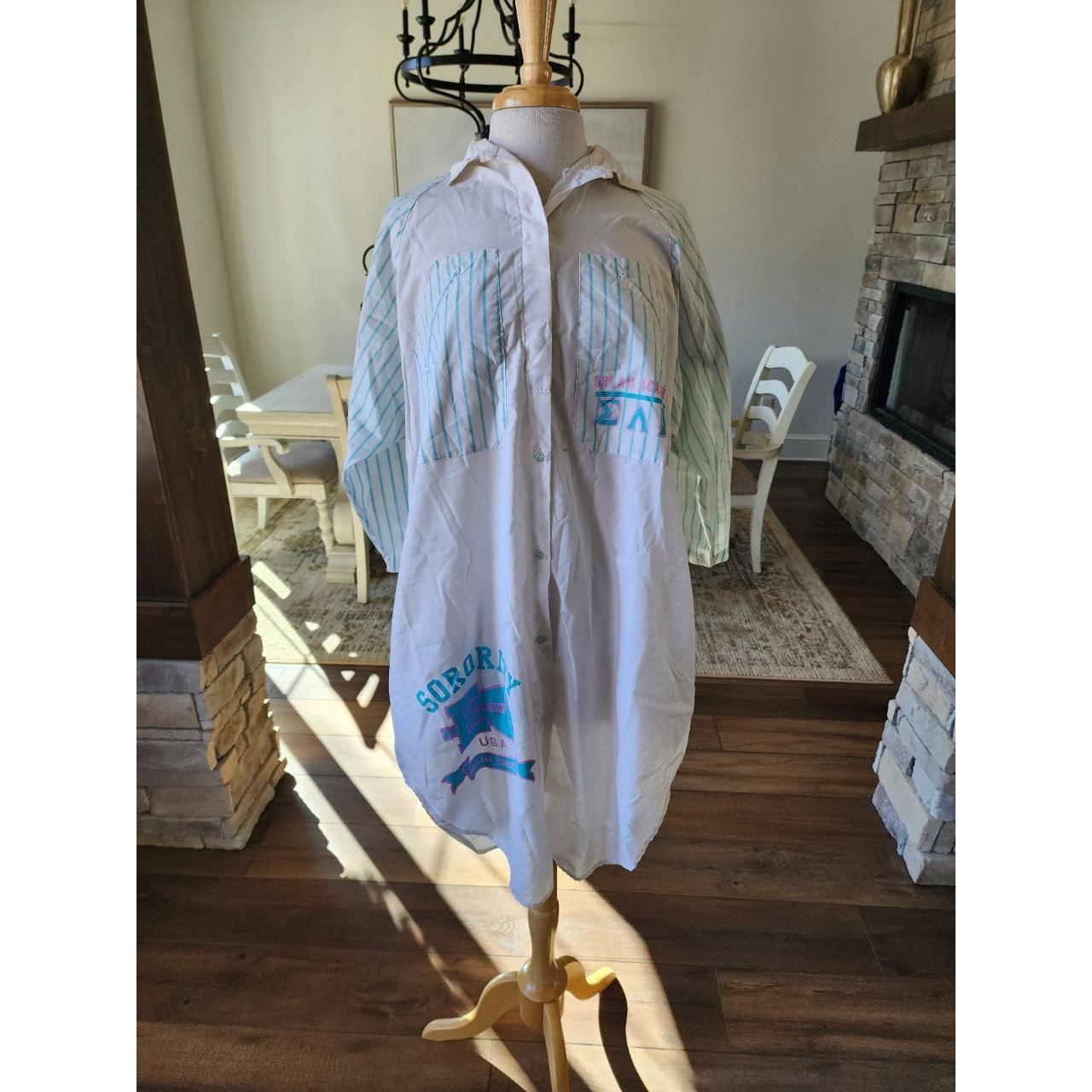 Vintage 80s Esleep Sorority Sleep Shirt Sigma Lambda... Depop