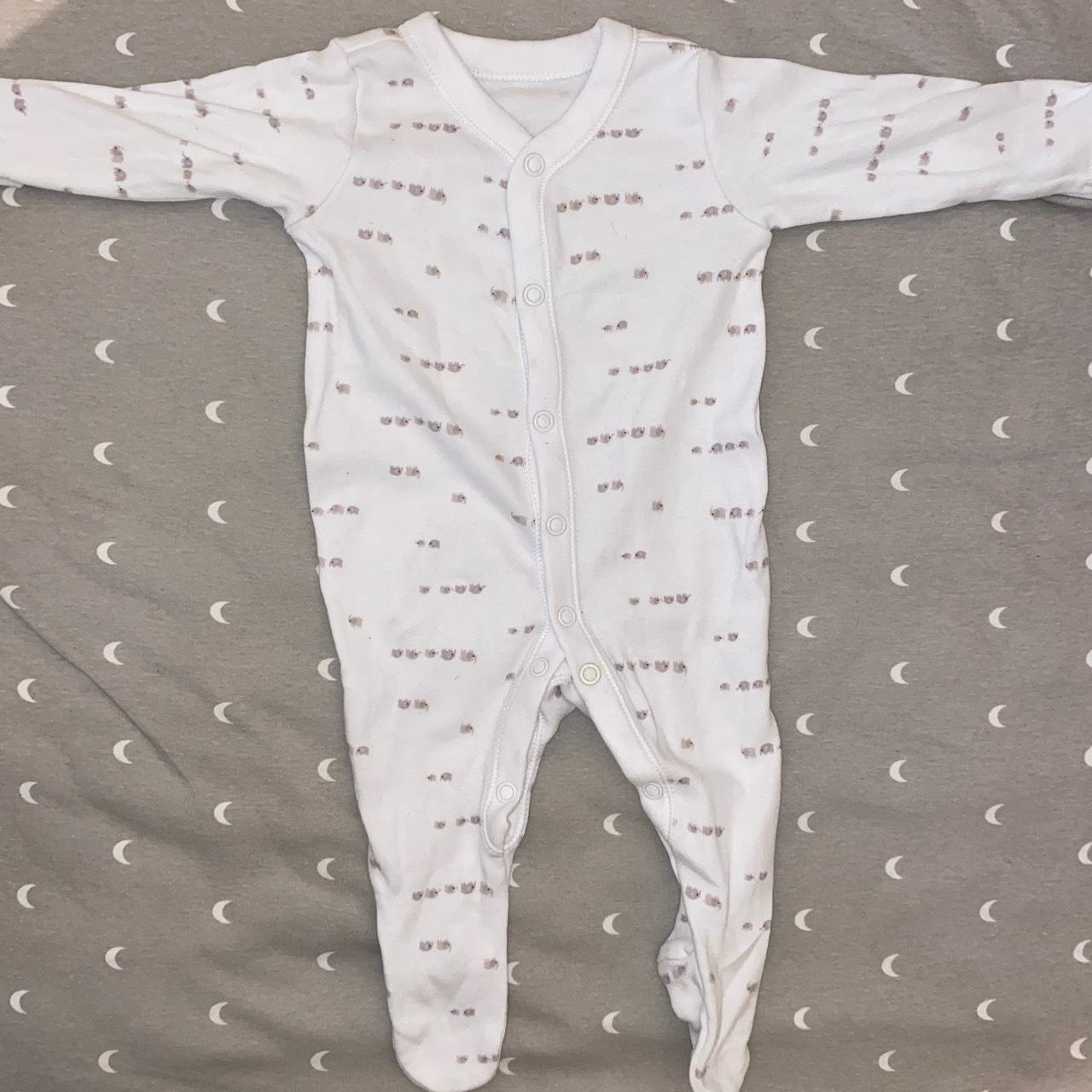 01 month neutral sleepsuit from nutmeg perfect... Depop