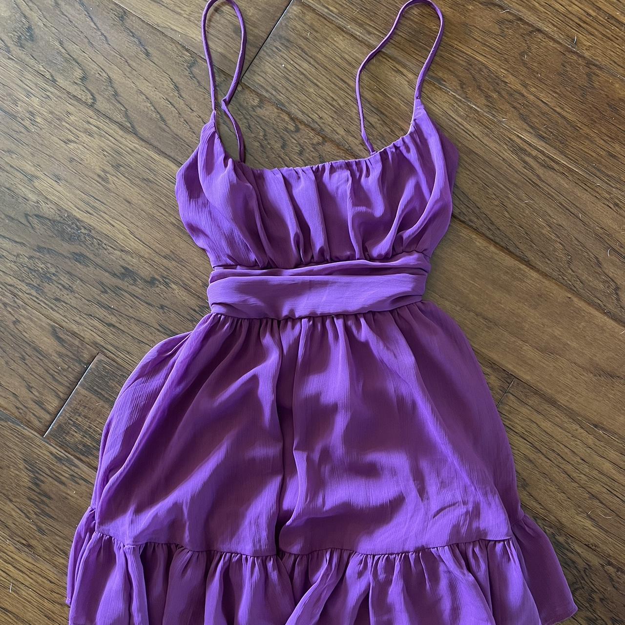 Lucy in the Sky Women's Purple Dress | Depop