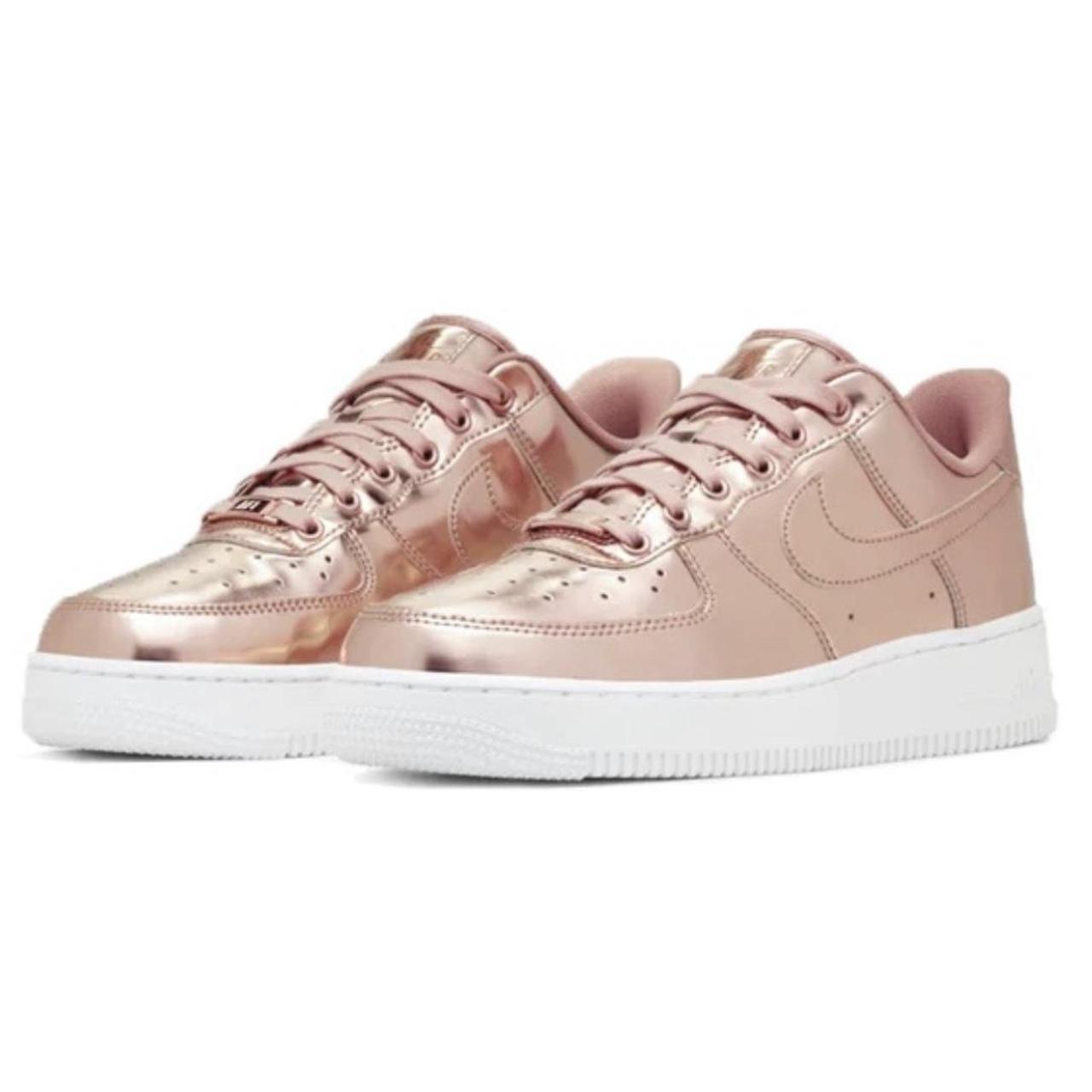 Nike air store force metallic pink