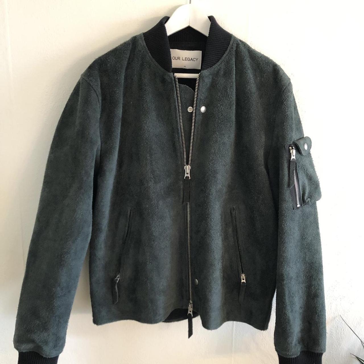 OUR LEGACY BRUSHED ROUGH SUEDE BOMBER JACKET Super... - Depop