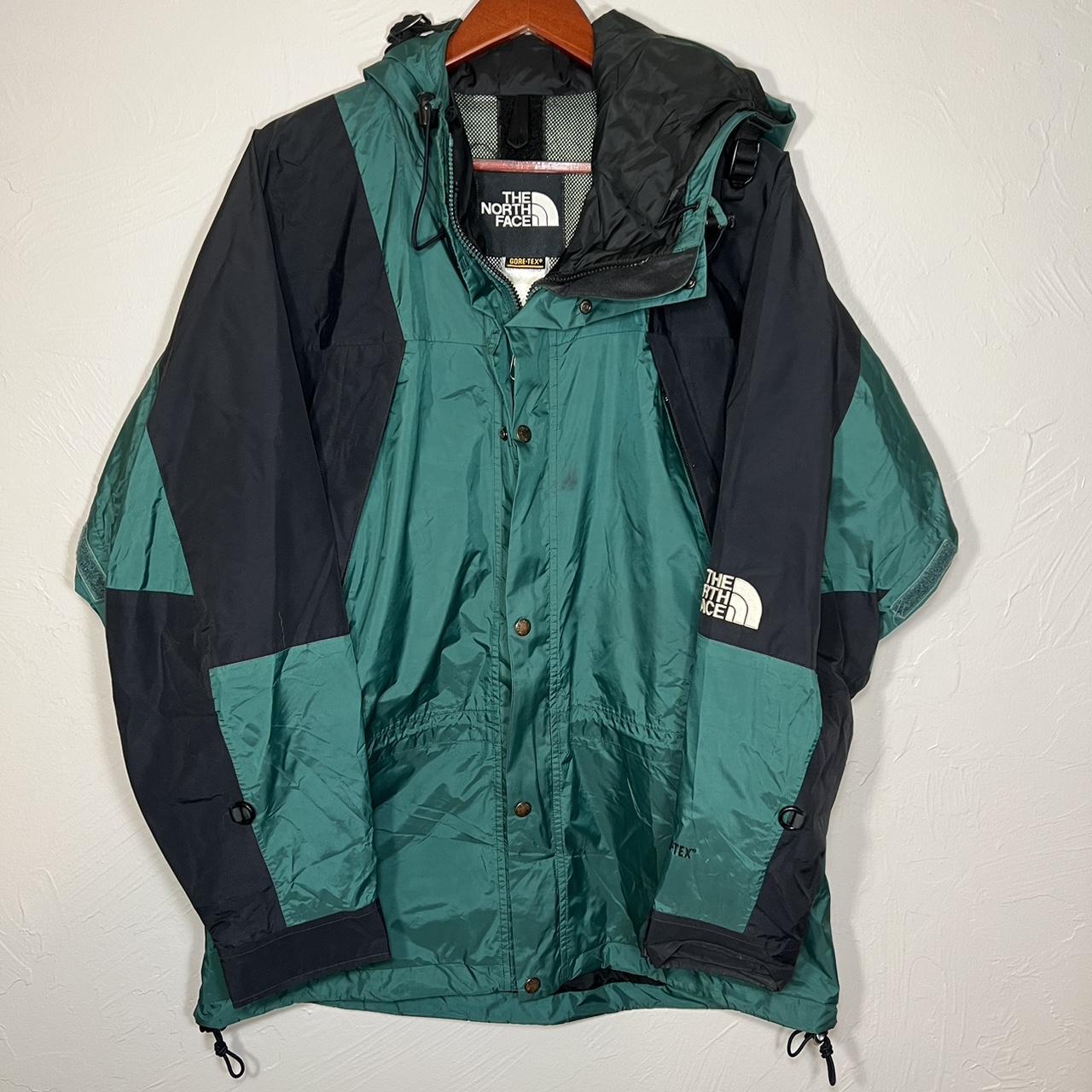 Retro The North Face x Goretex thick rain coat Size... - Depop