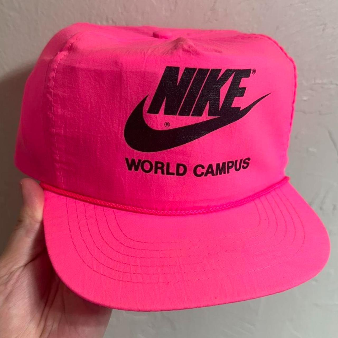 Neon pink nike hat best sale