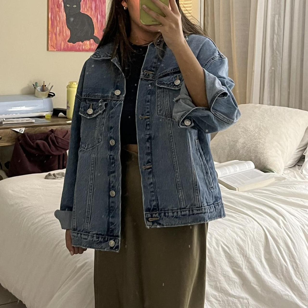 Stradivarius oversized sale denim jacket