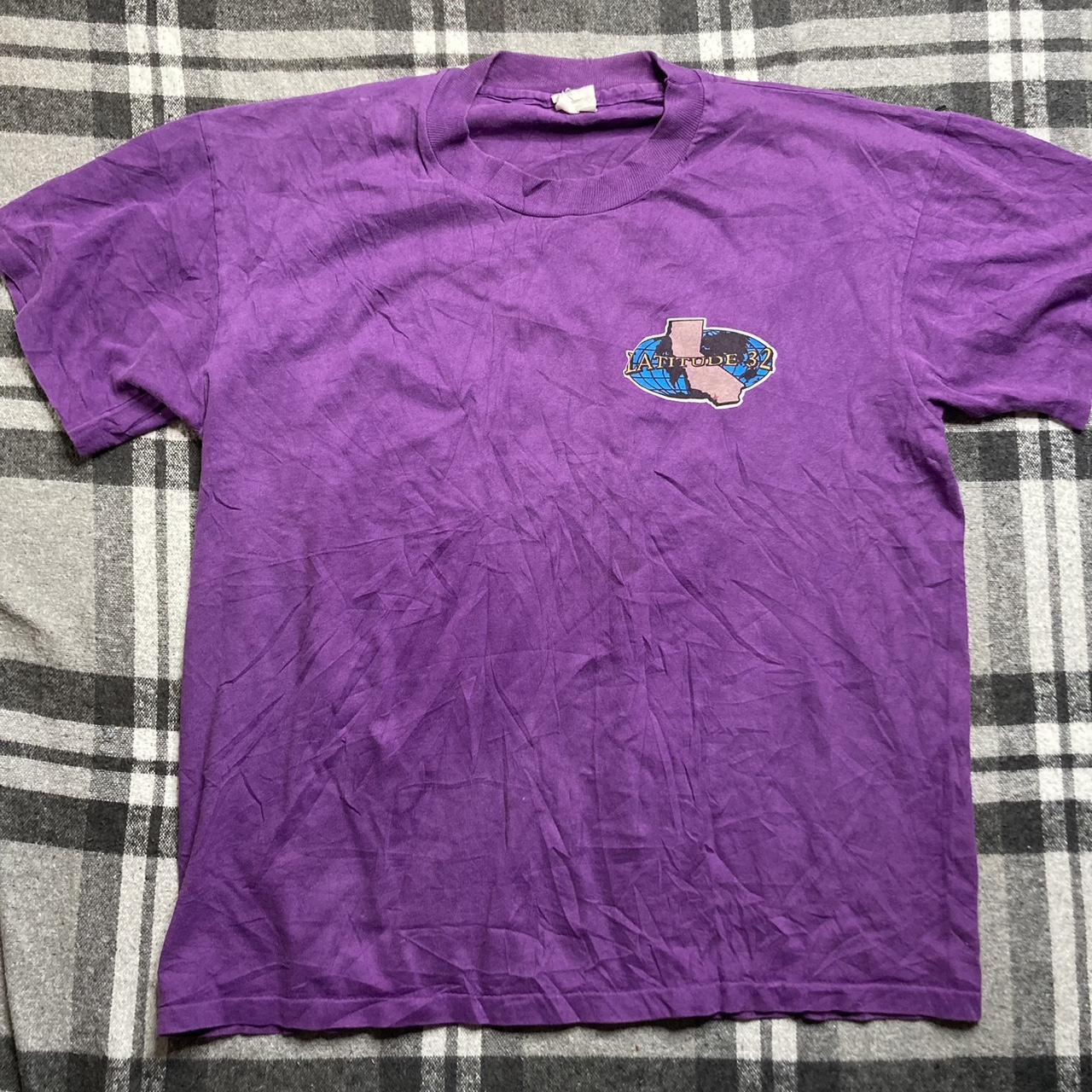 Vintage Single Stitch Purple T Shirt California... - Depop