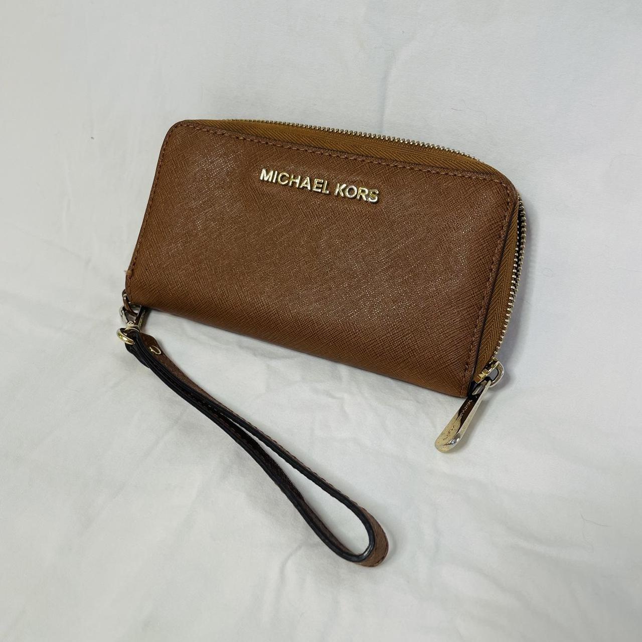 Michael Kors Brown Wristlet Wallet