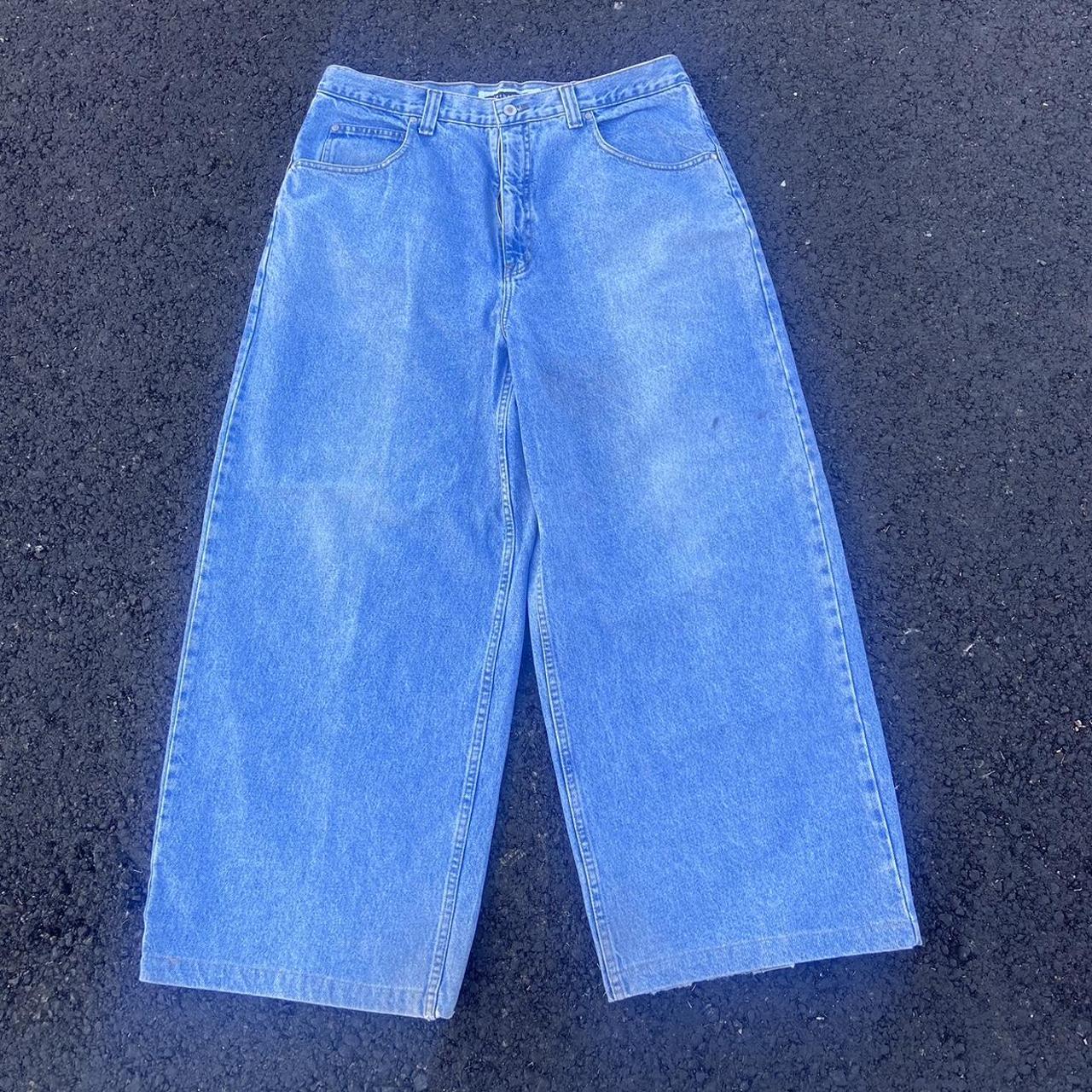 Anchor blue Jeans Huge/wide leg, similar to JNCOS... - Depop