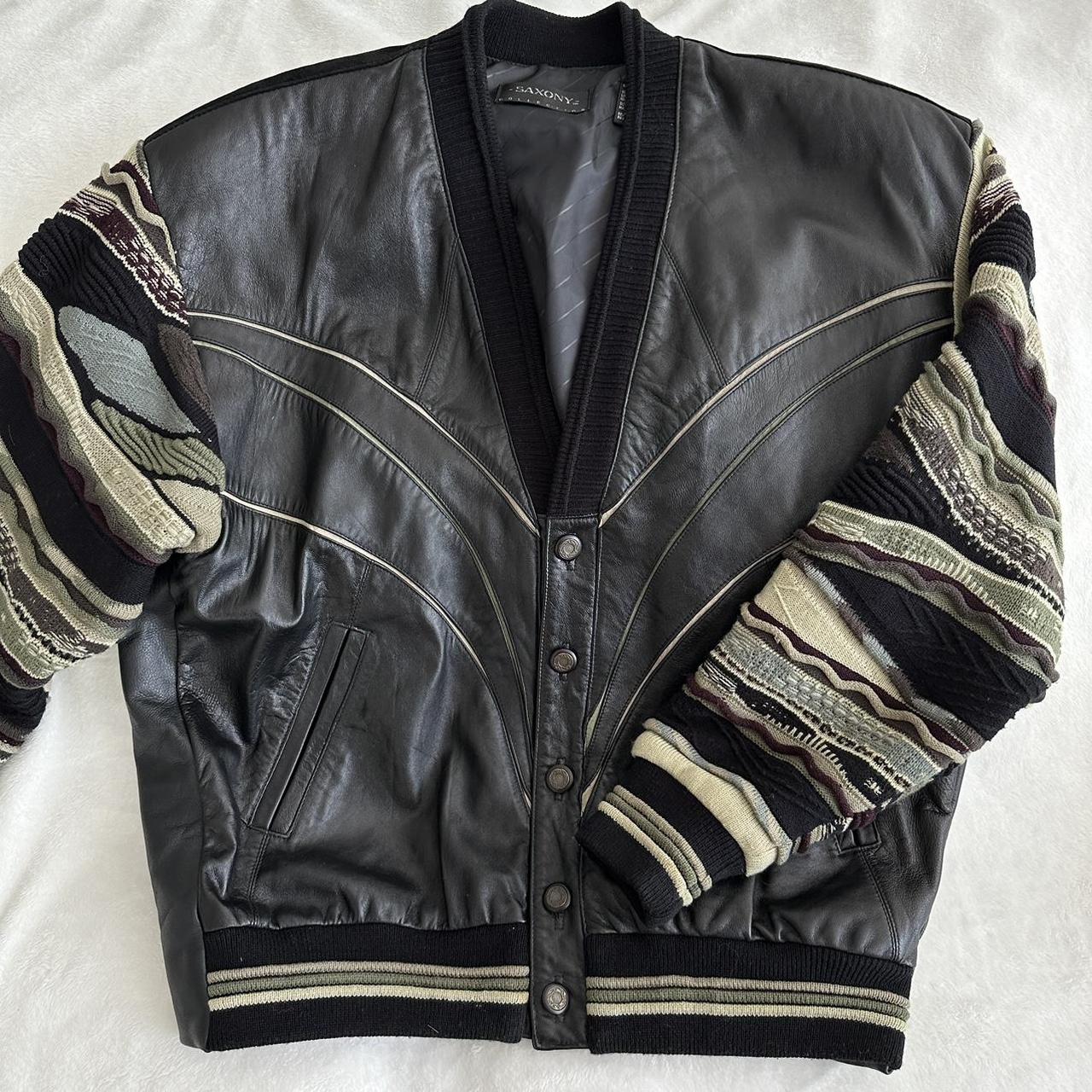 Saxony top leather jacket